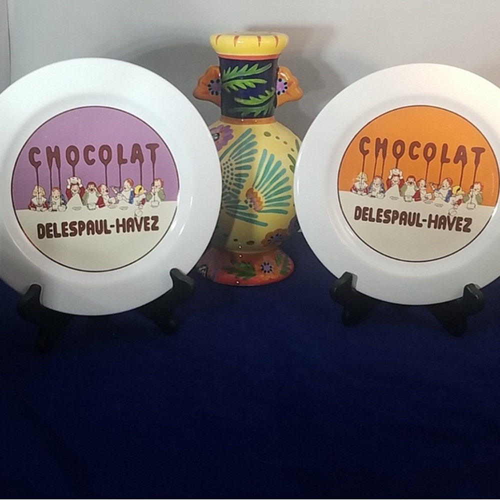 Pottery Barn Chocolat Delespaul-Havez Decorative Plates